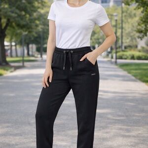 Calvin Klein Black Drawstring Joggers - Women's Track Pants